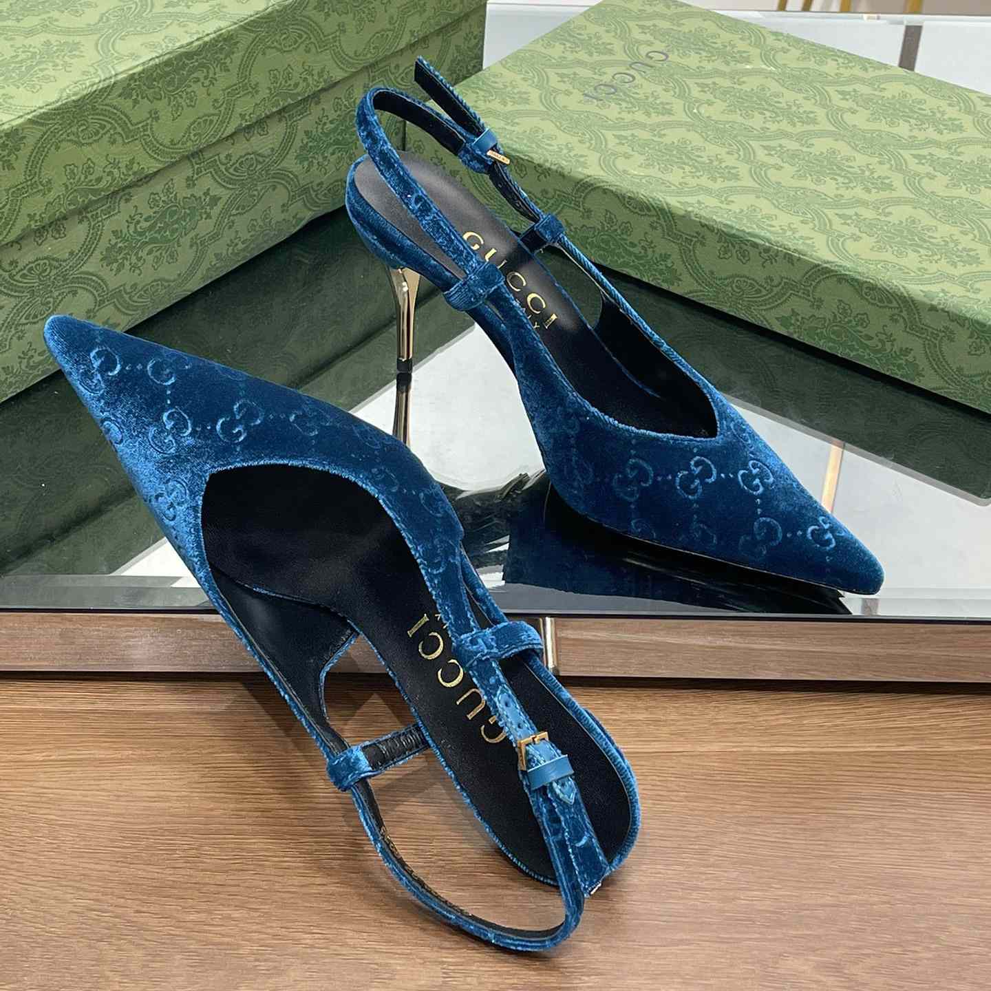 Gucci Women's GG Slingback Pump - DopestKickz