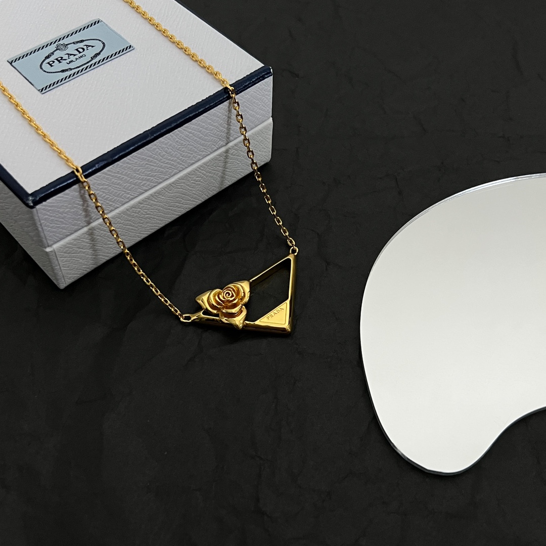 Prada Metal Necklace - DopestKickz