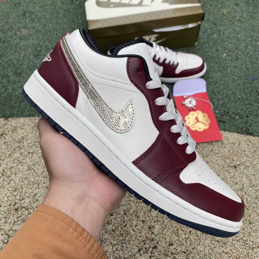  Air Jordan 1 Low SE “Year of the Dragon” Sneaker   FJ5735-100 - DopestKickz