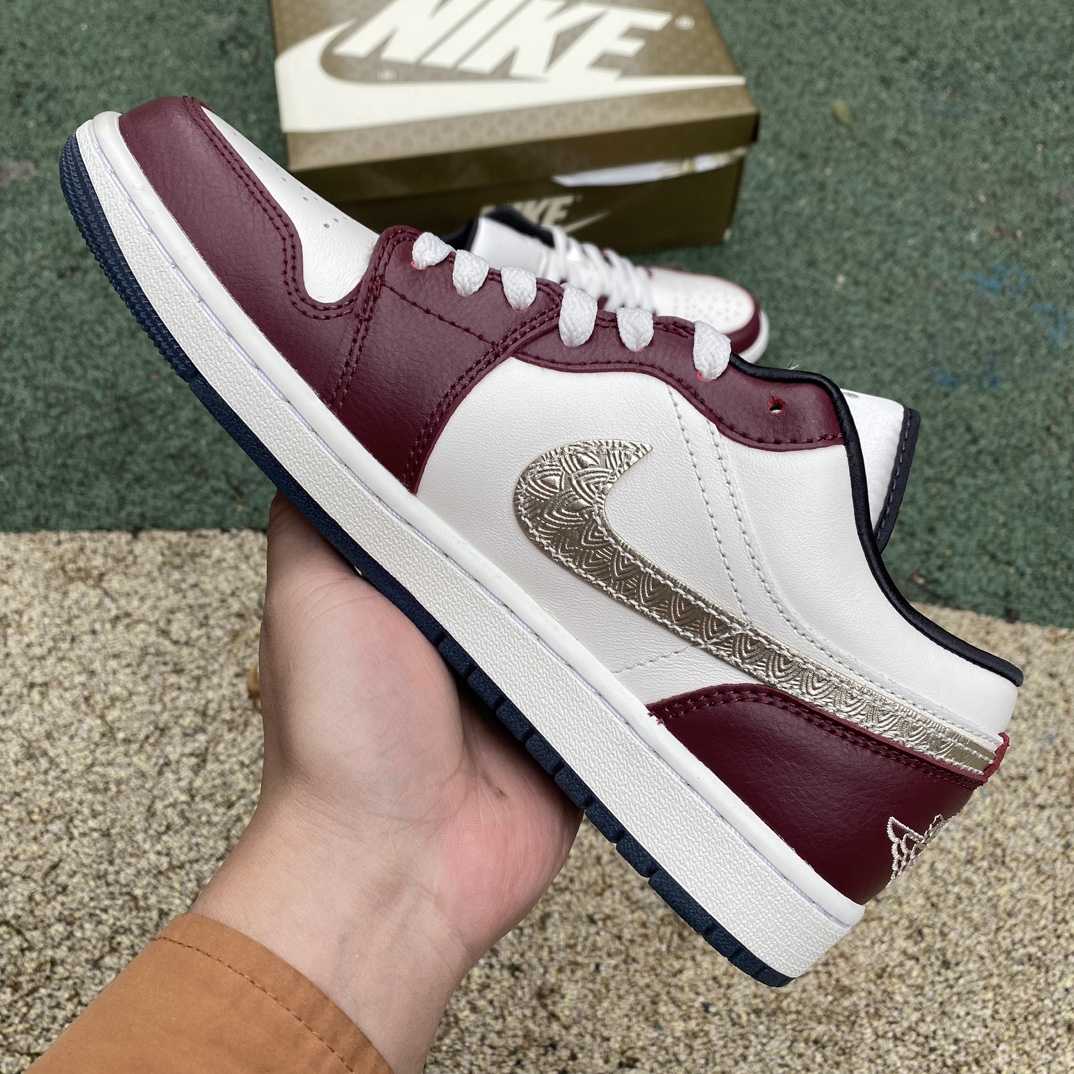  Air Jordan 1 Low SE “Year of the Dragon” Sneaker   FJ5735-100 - DopestKickz