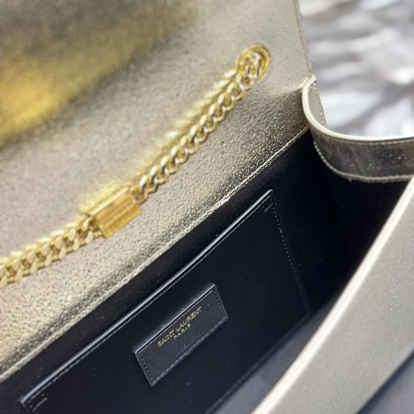 Saint Laurent Kate Medium In Grain De Poudre Embossed Leather  (24x14.5x5cm)  - DopestKickz