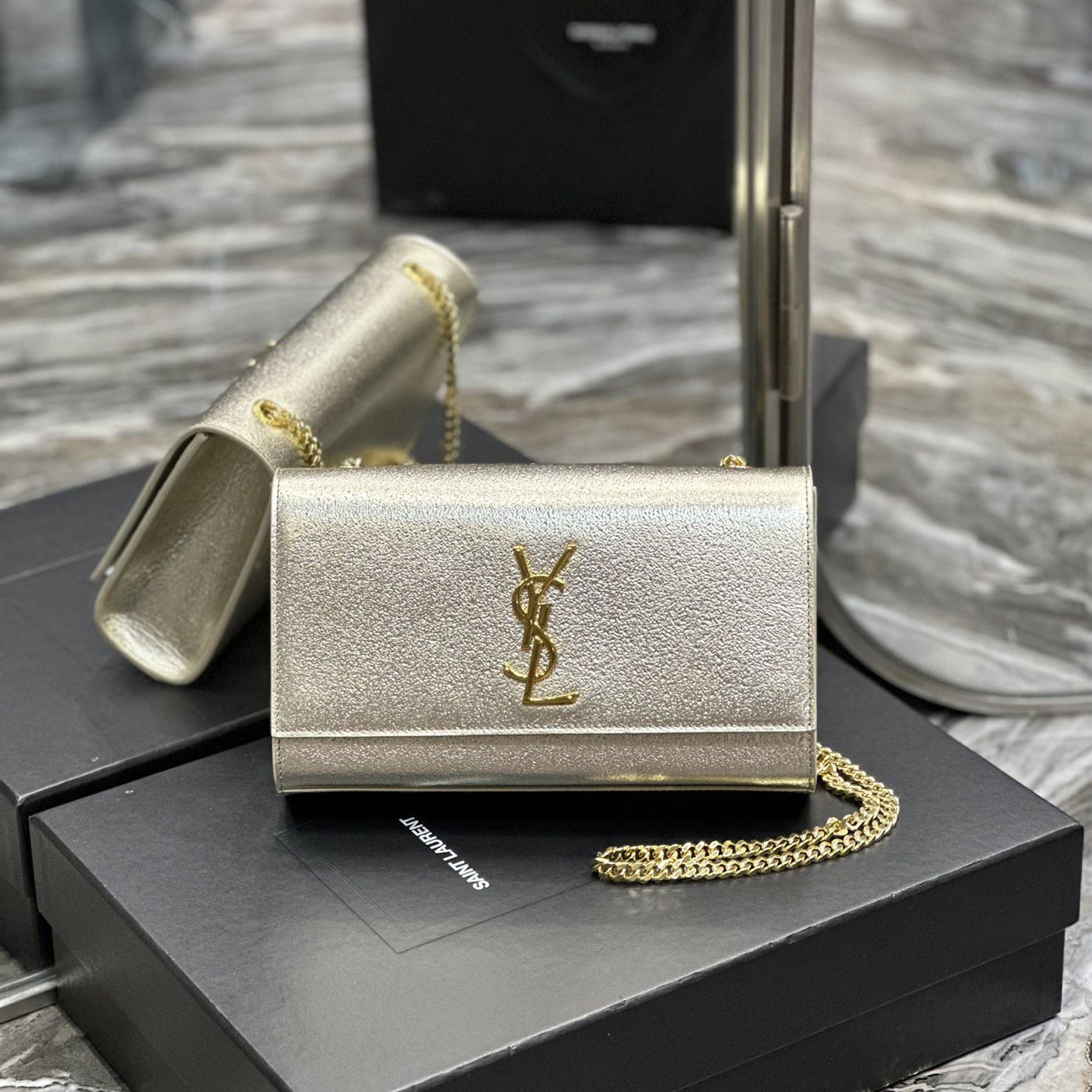 Saint Laurent Kate Medium In Grain De Poudre Embossed Leather  (24x14.5x5cm)  - DopestKickz
