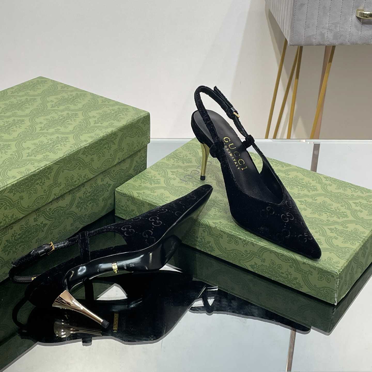 Gucci Women's GG Slingback Pump - DopestKickz