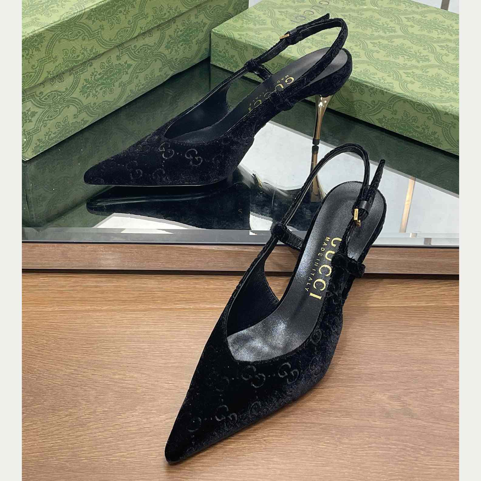 Gucci Women's GG Slingback Pump - DopestKickz