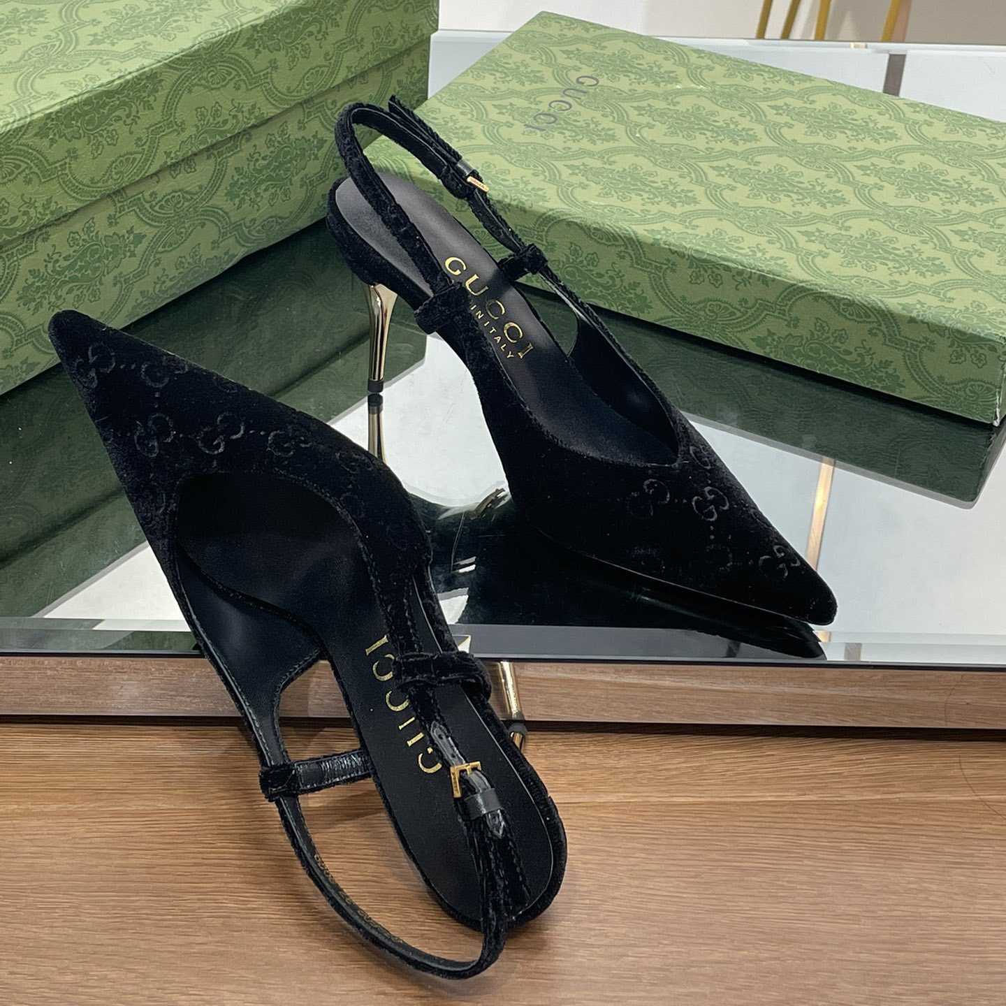 Gucci Women's GG Slingback Pump - DopestKickz