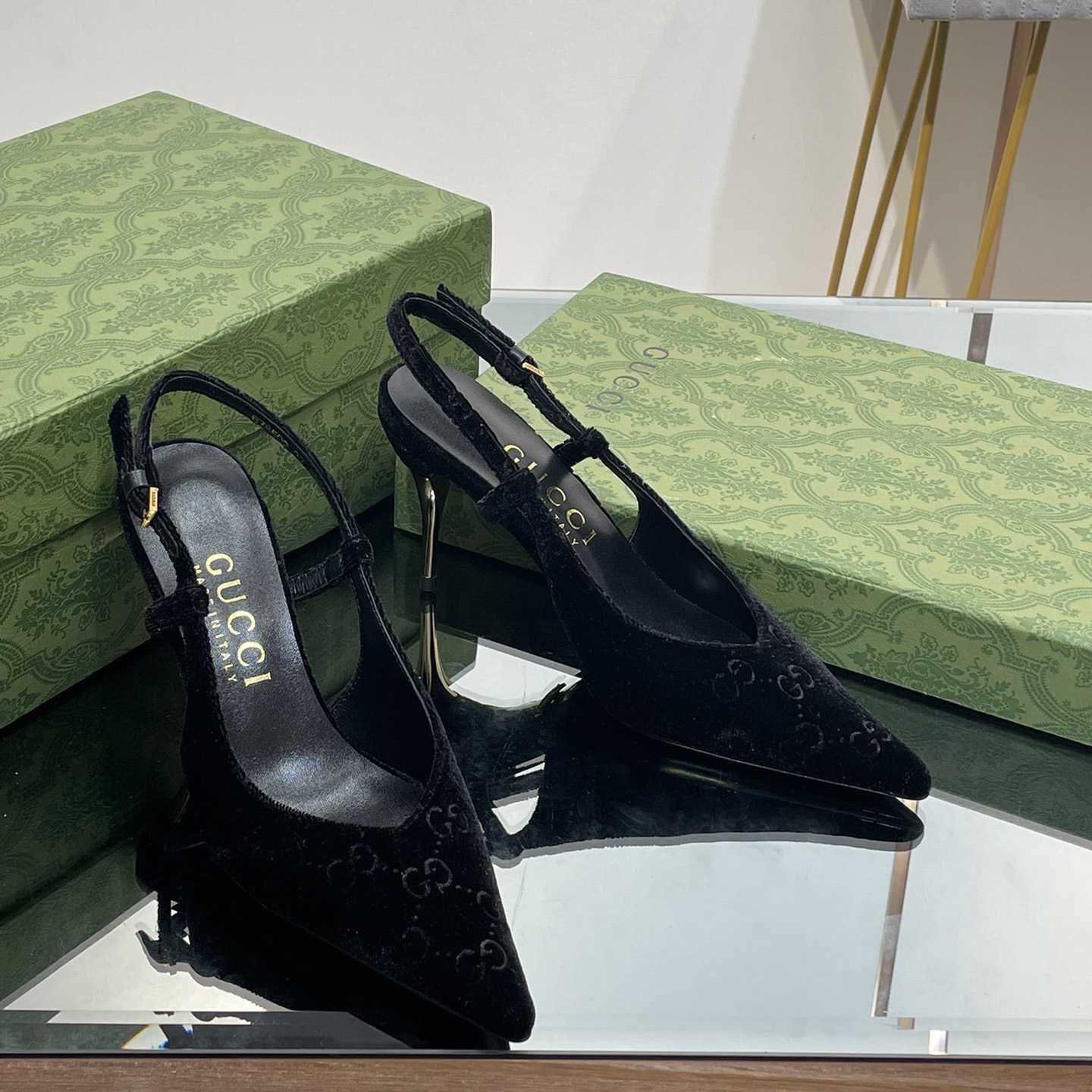 Gucci Women's GG Slingback Pump - DopestKickz