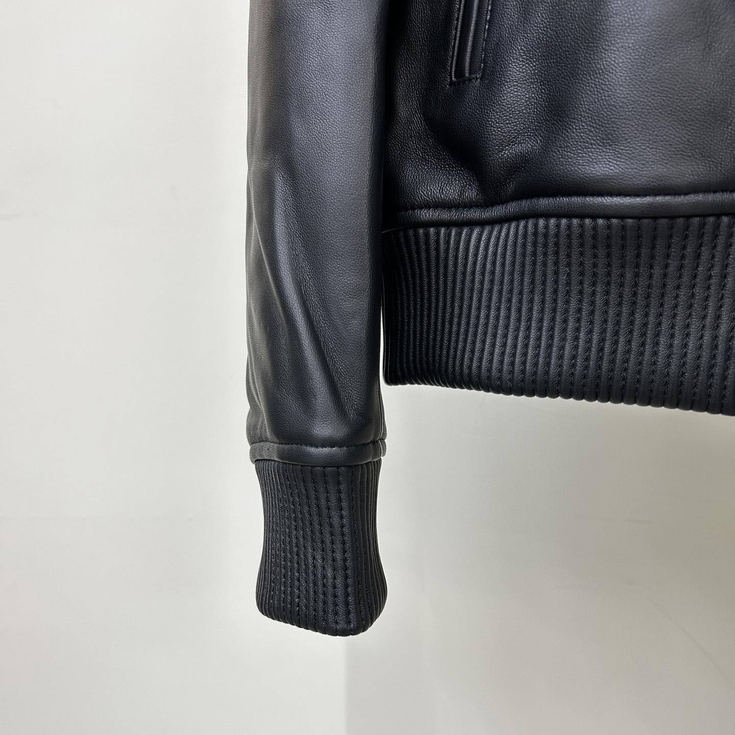 Givenchy Studded-logo Leather Jacket - DopestKickz