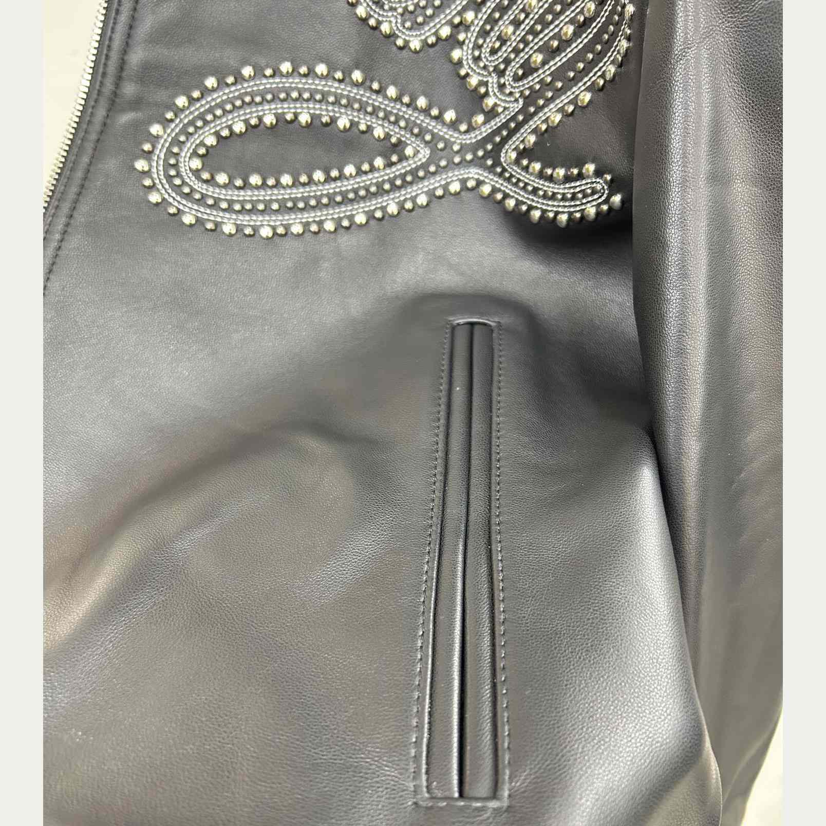 Givenchy Studded-logo Leather Jacket - DopestKickz