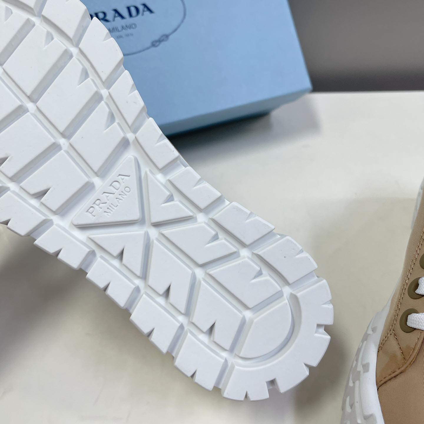 Prada Double Wheel Nylon Gabardine Sneakers - DopestKickz