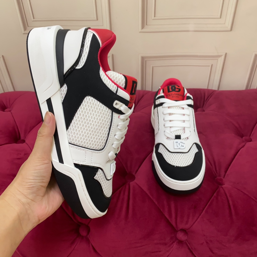 Dolce & Gabbana Mixed-material New Roma Sneakers - DopestKickz