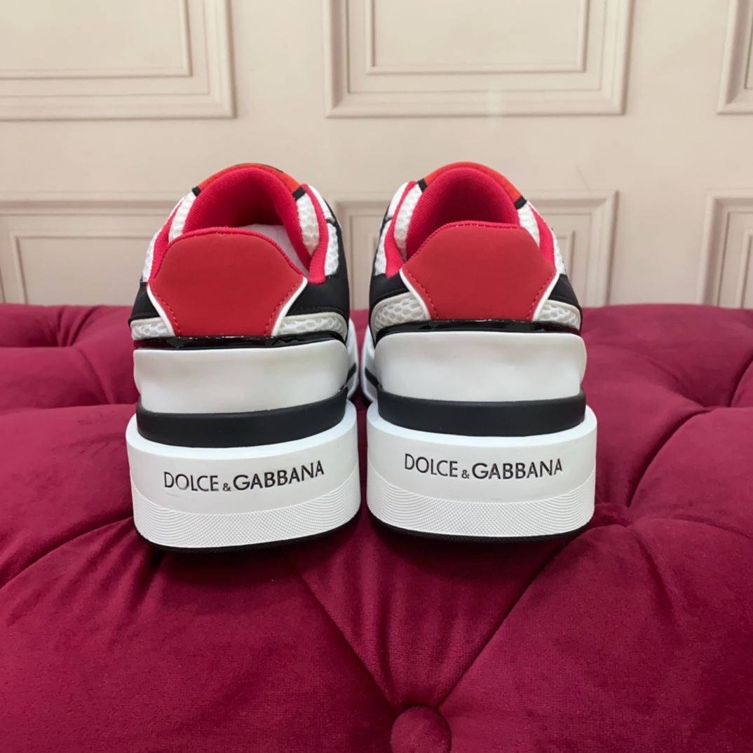 Dolce & Gabbana Mixed-material New Roma Sneakers - DopestKickz