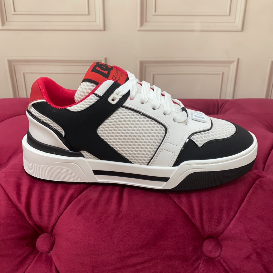 Dolce & Gabbana Mixed-material New Roma Sneakers - DopestKickz