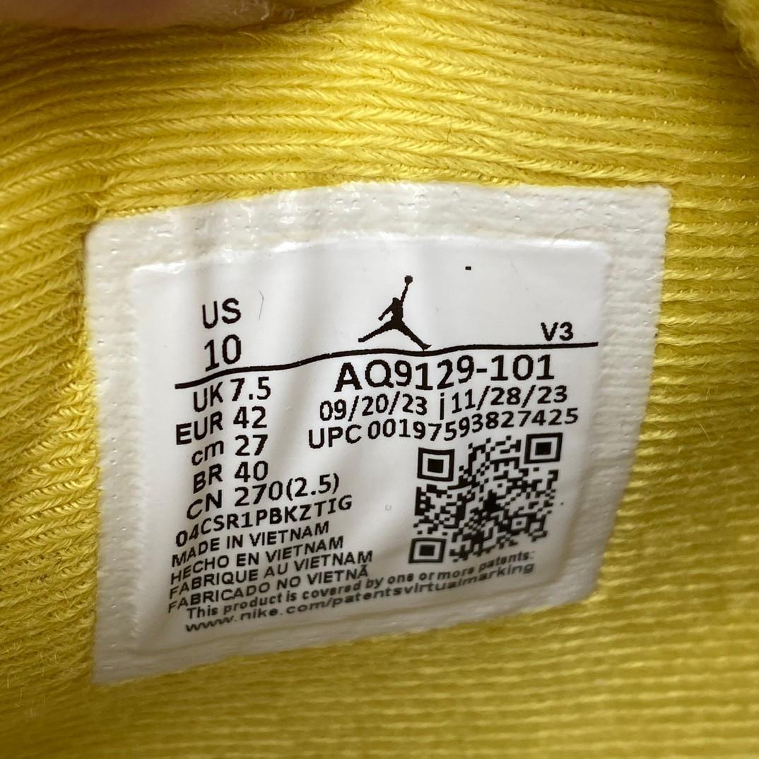 Air Jordan 4 Retro Vivid Sulfur Sneakers     AQ9129-101 - DopestKickz