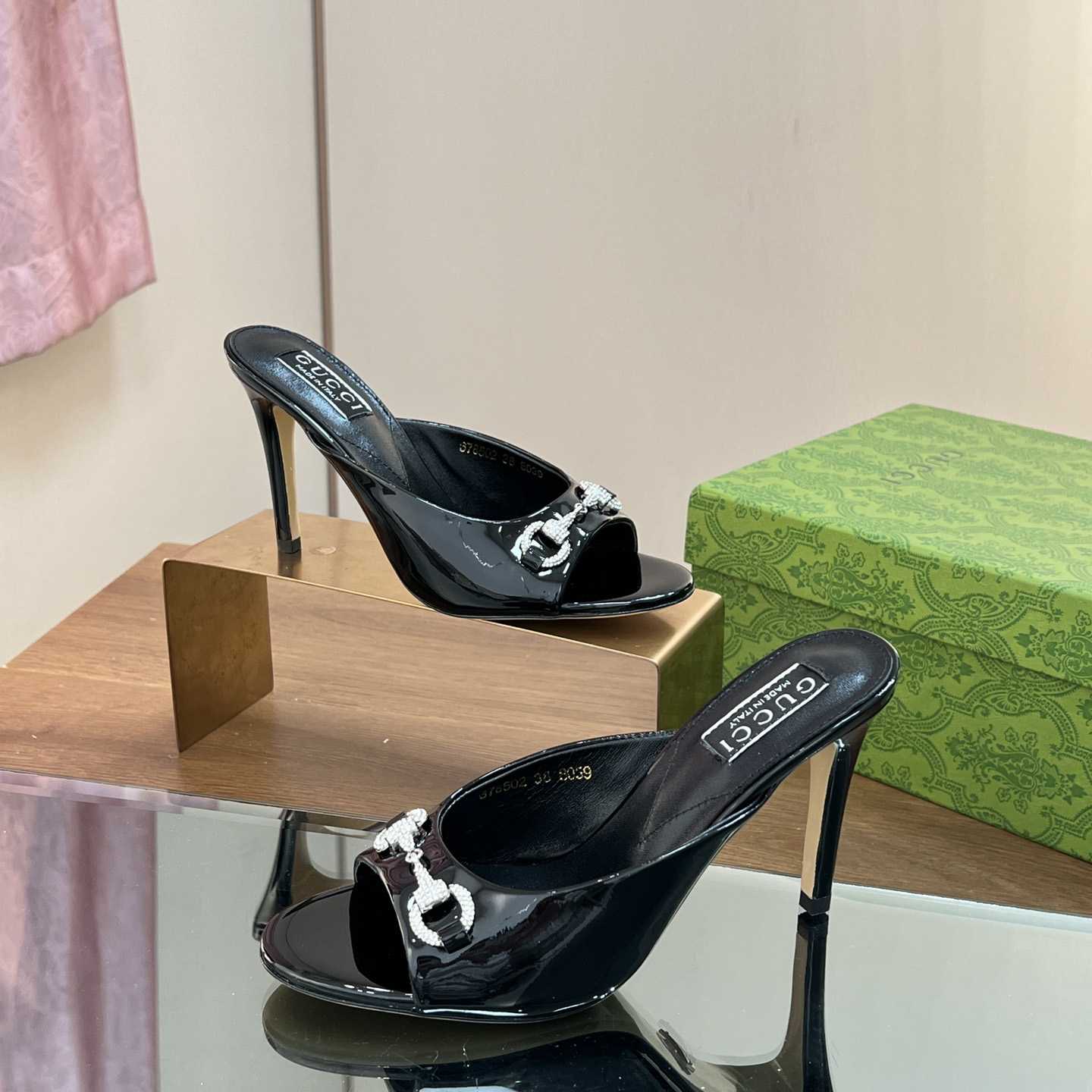 Gucci Women's Horsebit Mid-heel Slide Sandal - DopestKickz