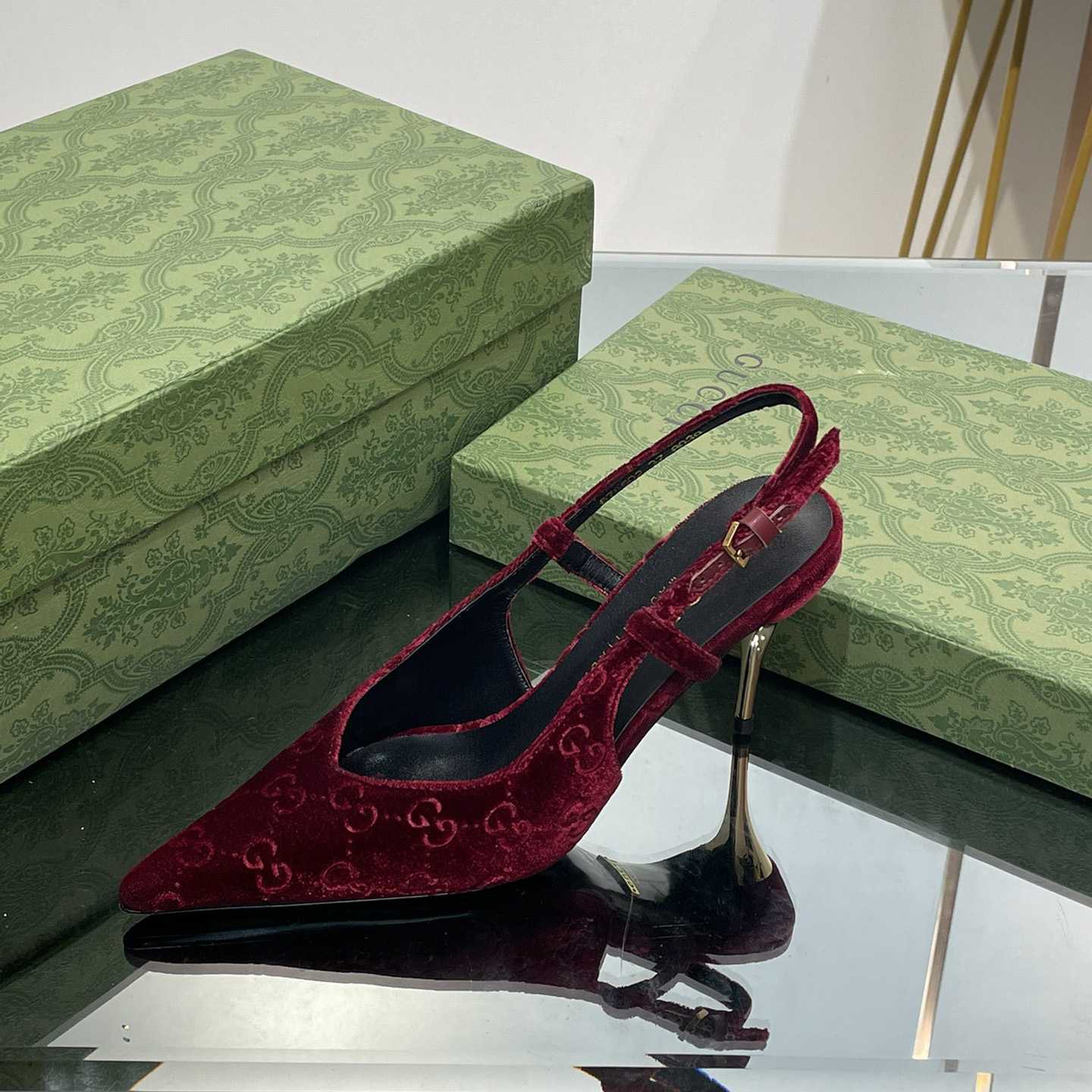 Gucci Women's GG Slingback Pump - DopestKickz