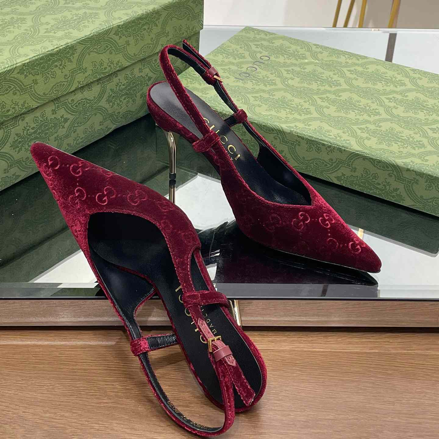 Gucci Women's GG Slingback Pump - DopestKickz