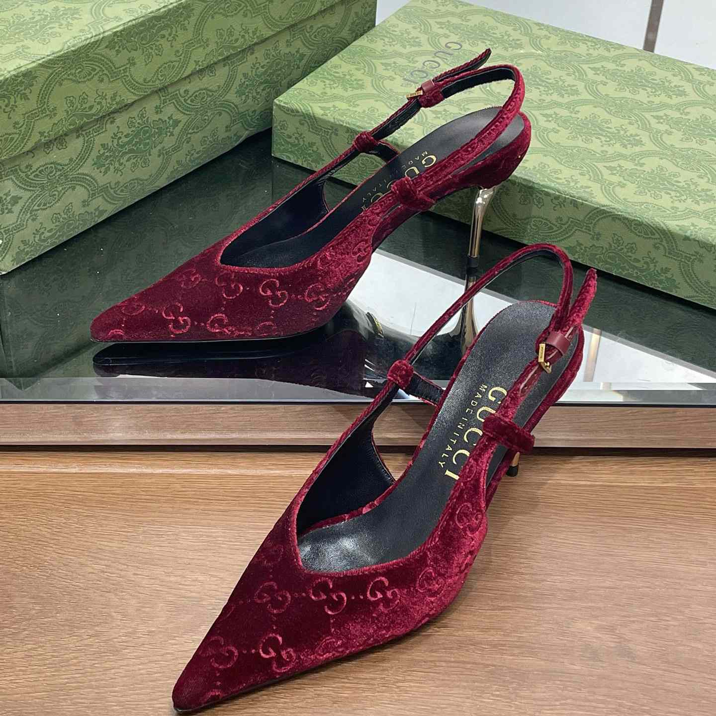 Gucci Women's GG Slingback Pump - DopestKickz