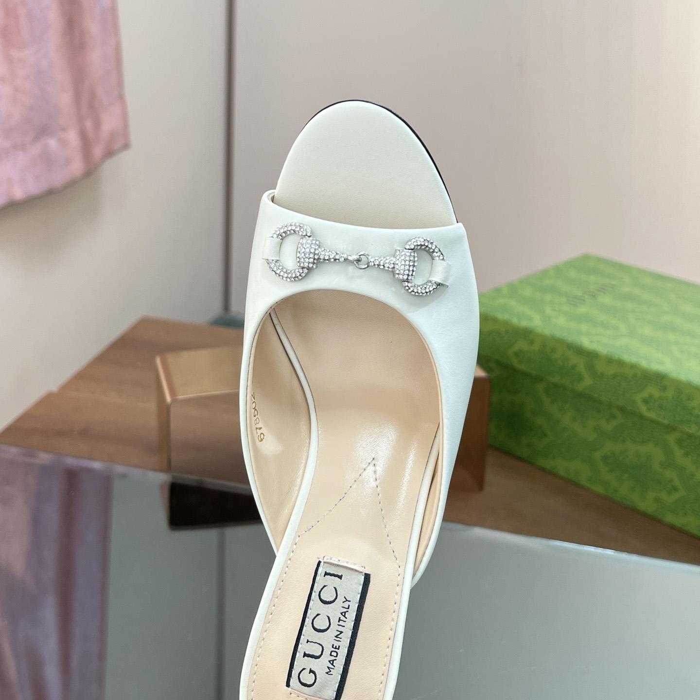 Gucci Women's Horsebit Mid-heel Slide Sandal - DopestKickz