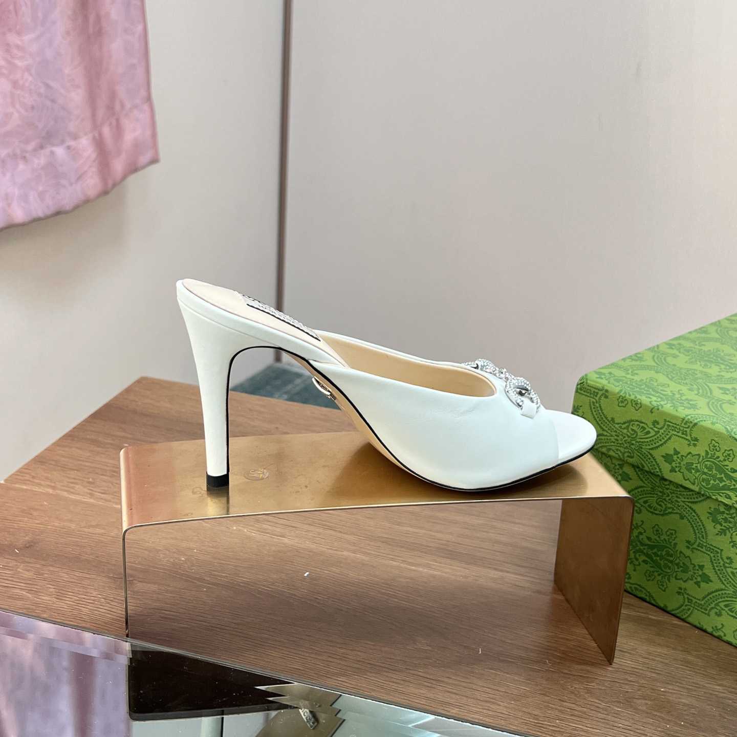 Gucci Women's Horsebit Mid-heel Slide Sandal - DopestKickz