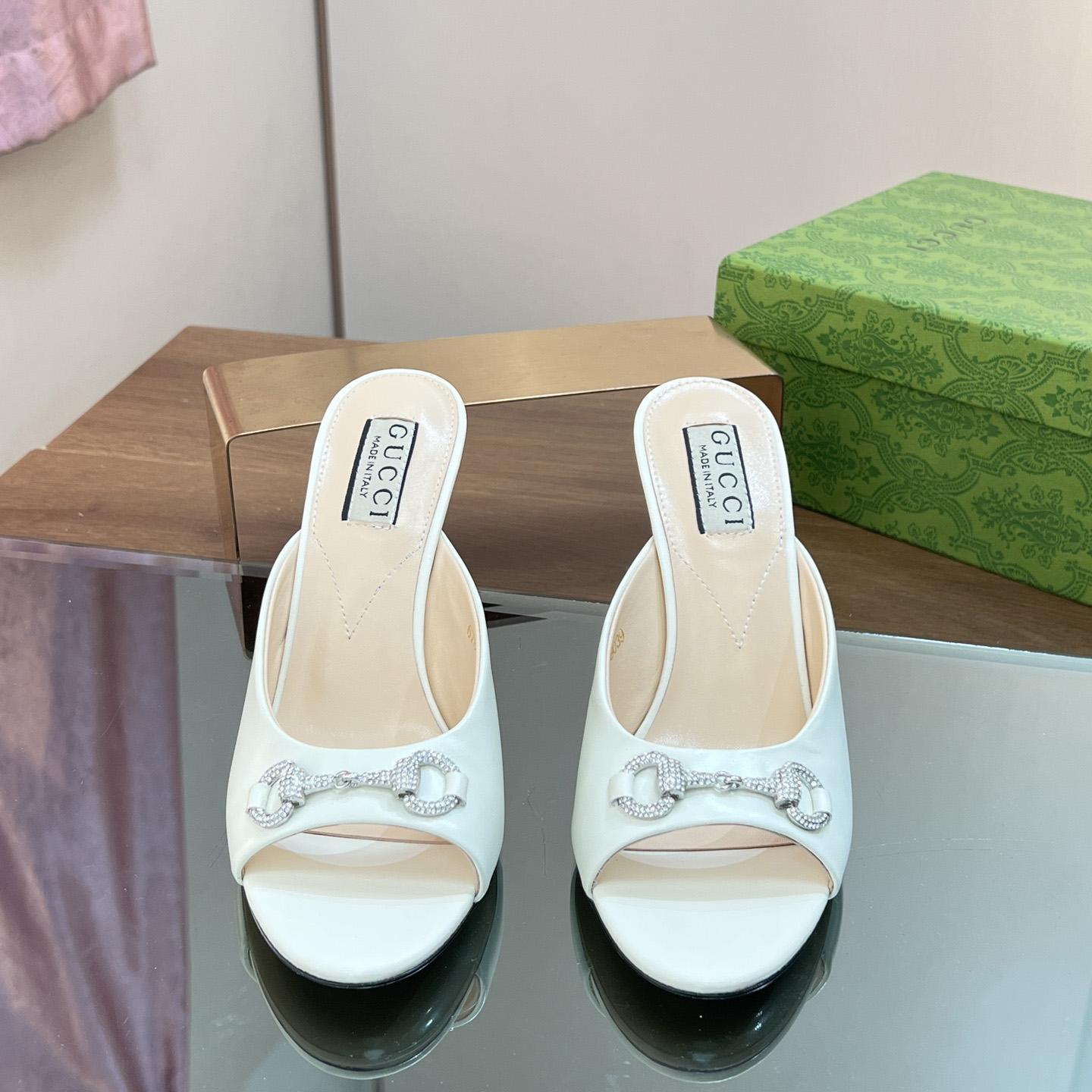 Gucci Women's Horsebit Mid-heel Slide Sandal - DopestKickz