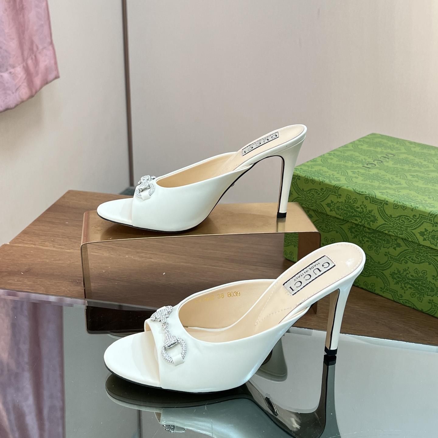 Gucci Women's Horsebit Mid-heel Slide Sandal - DopestKickz