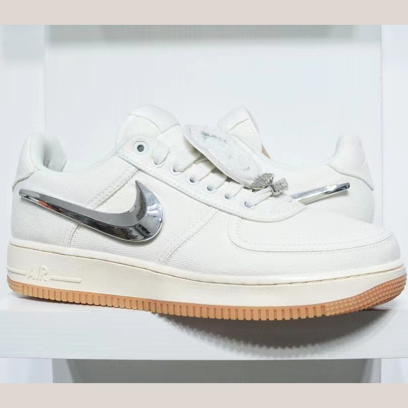 Travis Scott x NK Air Force 1 Sneaker    AQ4211-101  - DopestKickz
