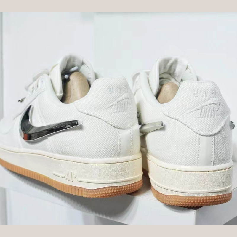 Travis Scott x NK Air Force 1 Sneaker    AQ4211-101  - DopestKickz