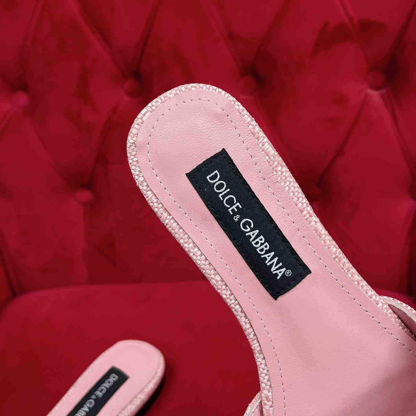 Dolce & Gabbana Raffia Sliders - DopestKickz