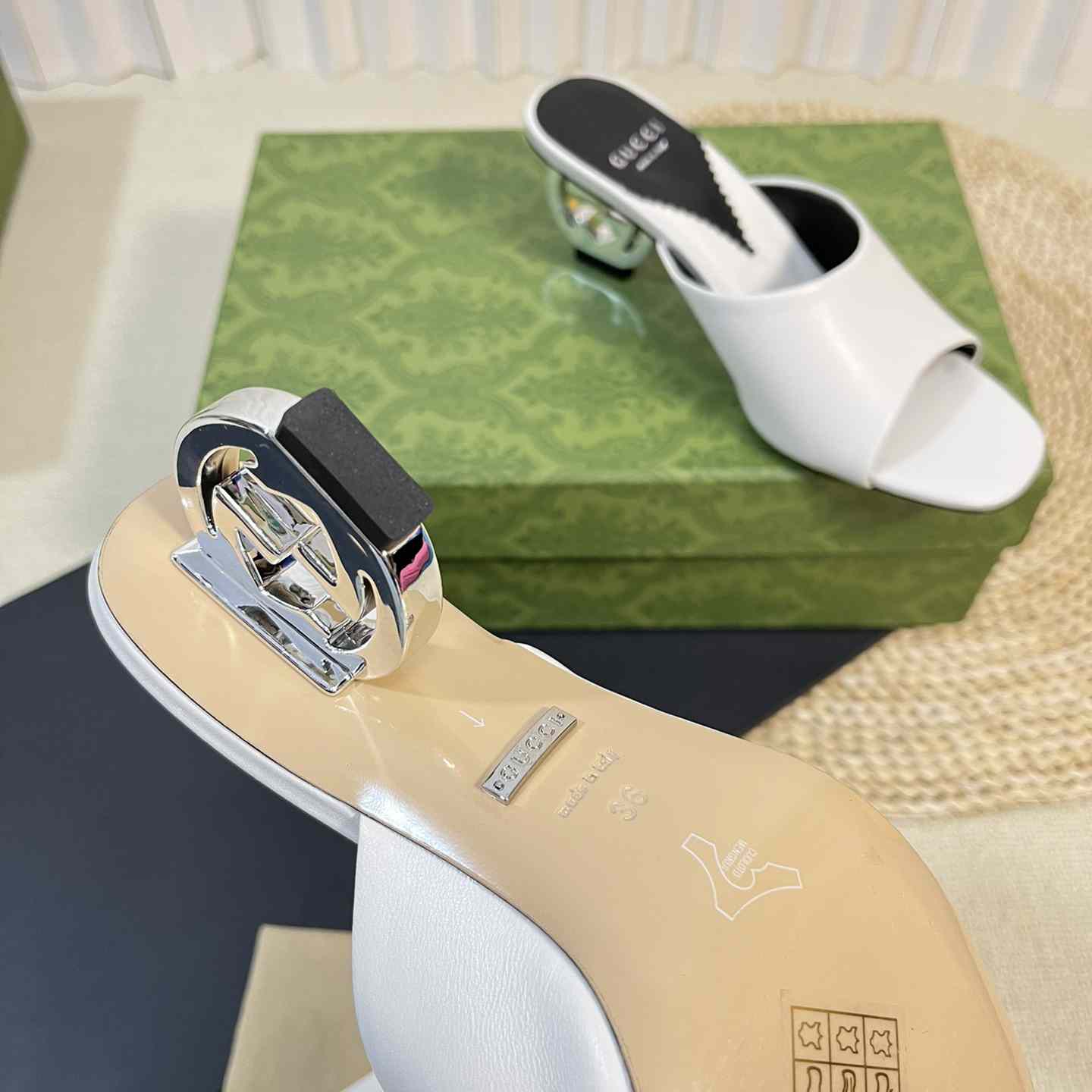 Gucci Women's Interlocking G Heel Sandal - DopestKickz