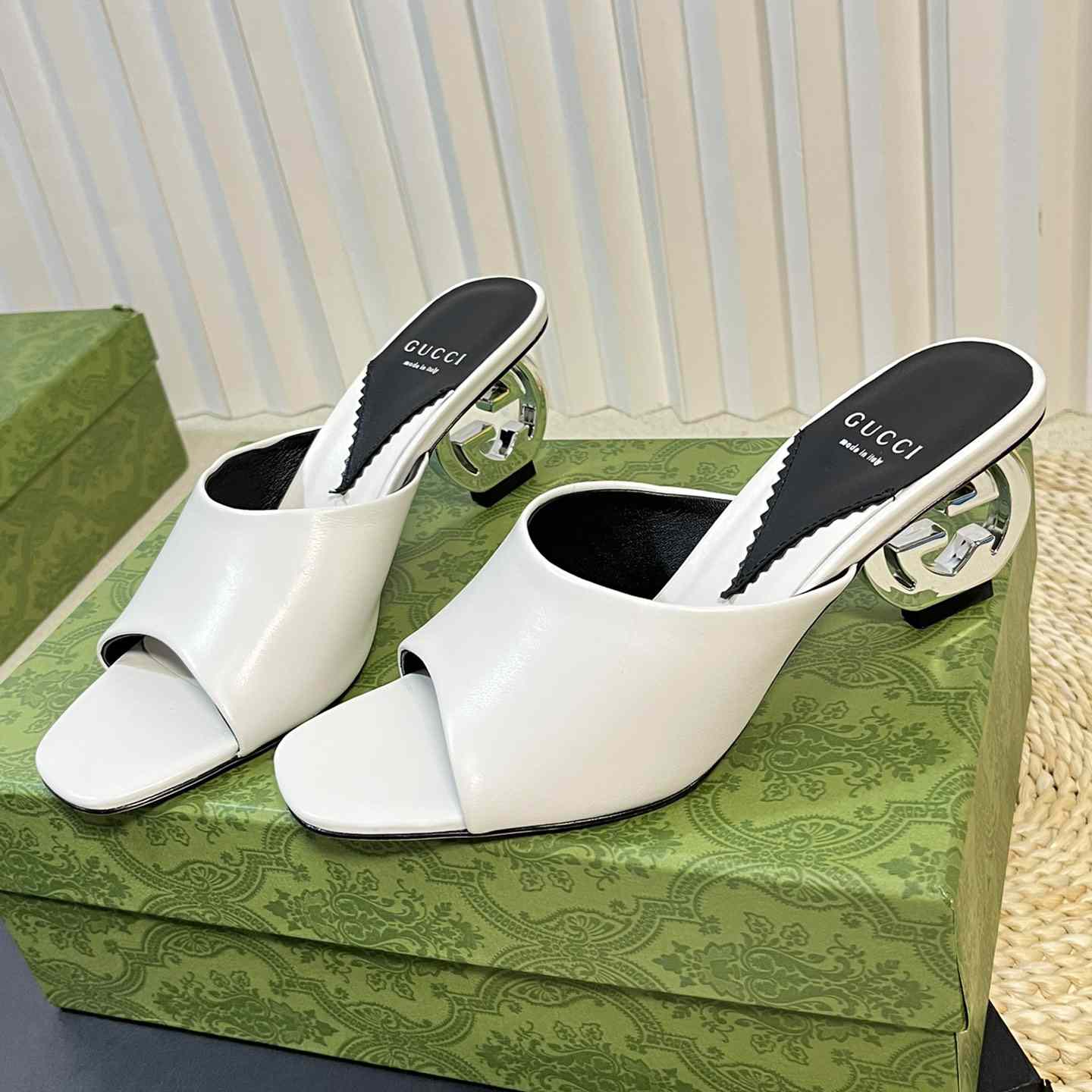 Gucci Women's Interlocking G Heel Sandal - DopestKickz