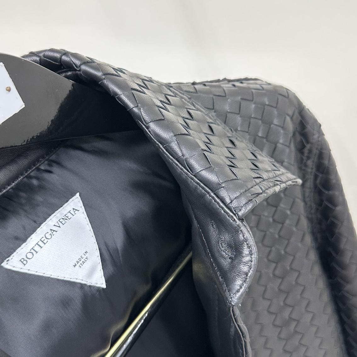 Bottega Veneta Intrecciato Relaxed Leather Shirt - DopestKickz