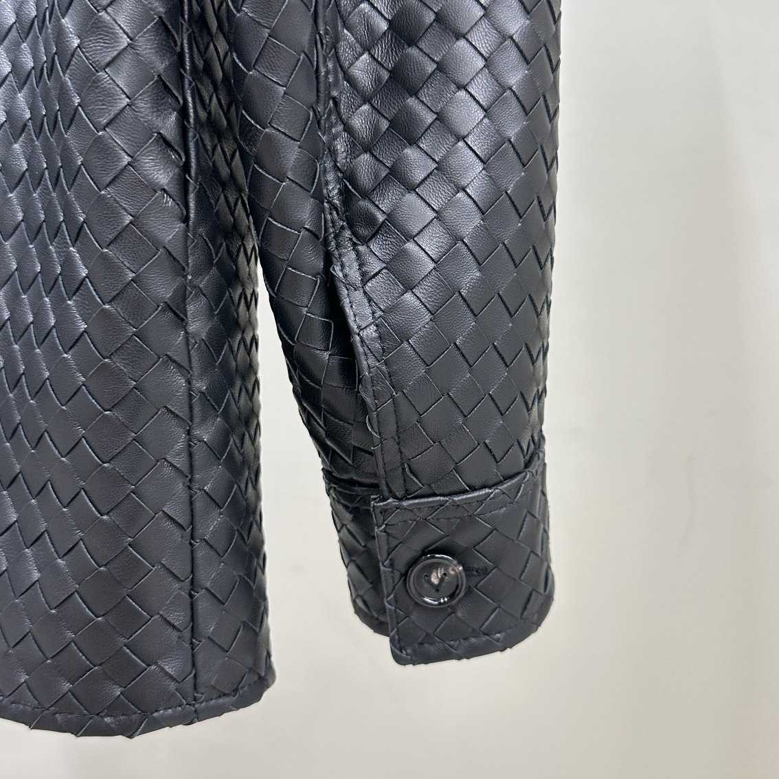 Bottega Veneta Intrecciato Relaxed Leather Shirt - DopestKickz