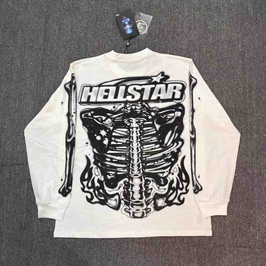 Hellstar Airbrushed Bones Longsleeve - DopestKickz