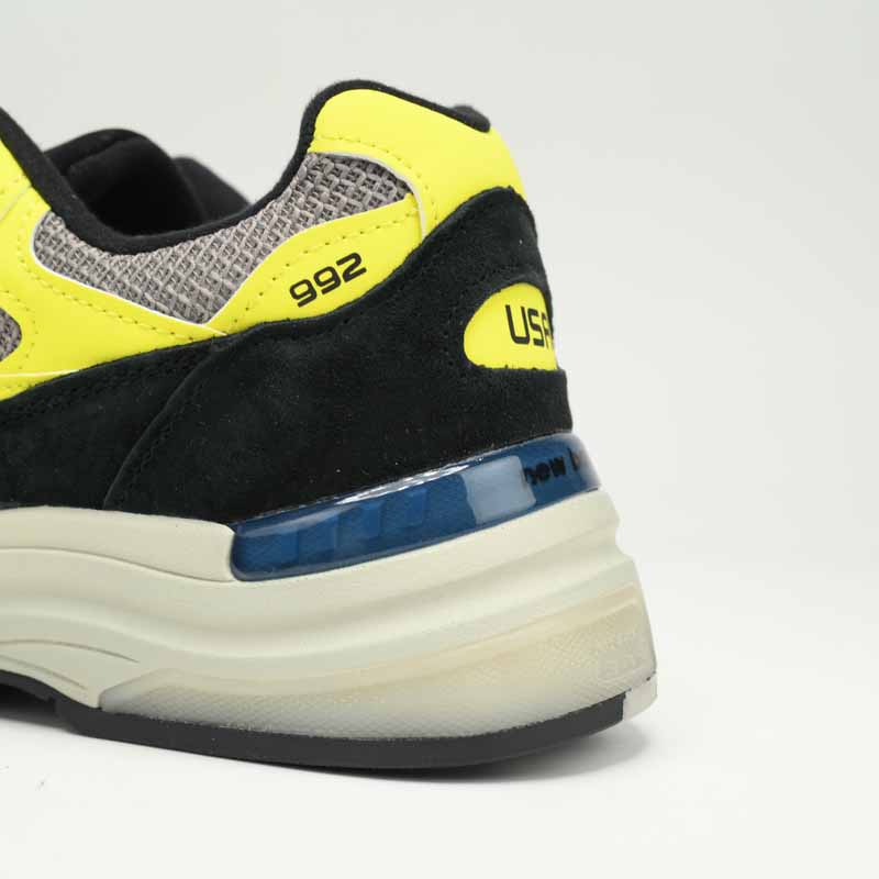 New Balance 992 Black And Yellow Sneakers      M992FG  - DopestKickz