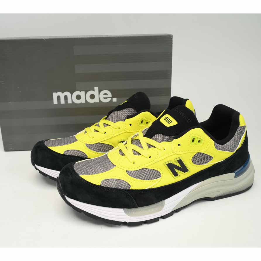 New Balance 992 Black And Yellow Sneakers      M992FG  - DopestKickz