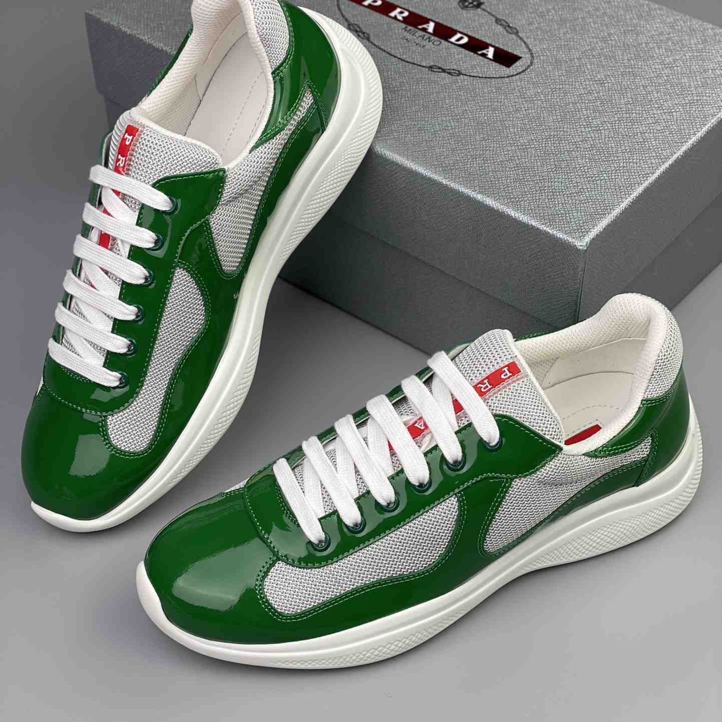 Prada Male America's Cup Sneaker  - DopestKickz