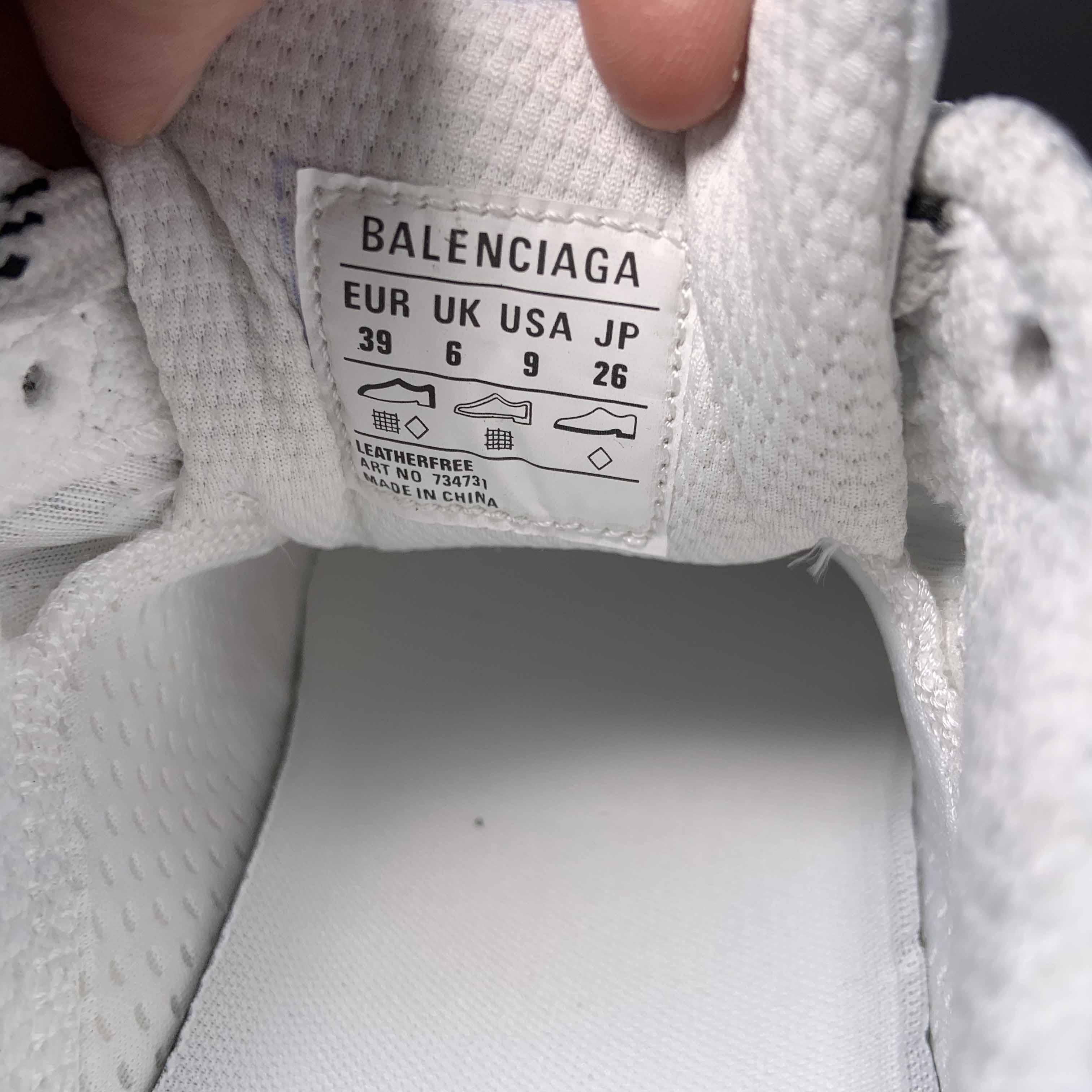 Balenciaga 3XL Sneaker In White/Yellow And Blue - DopestKickz