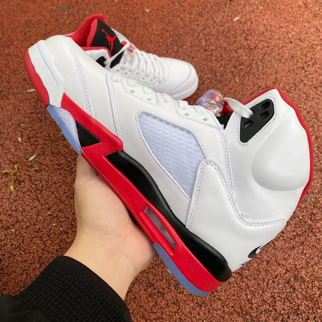 Air Jordan 5 Fire Red Sneakers     136027/440888-120 - DopestKickz