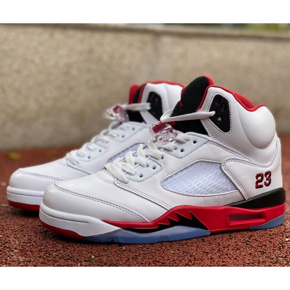 Air Jordan 5 Fire Red Sneakers     136027/440888-120 - DopestKickz