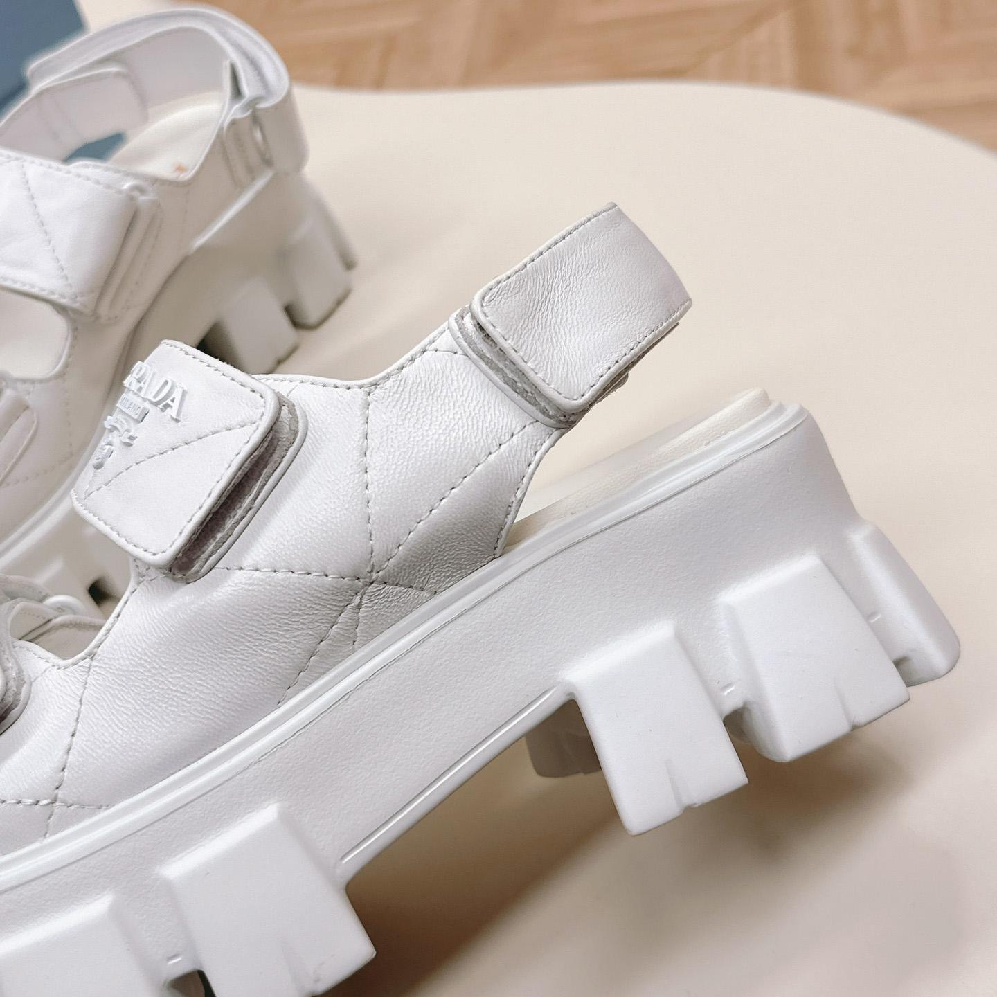 Prada Monolith Nappa Leather Sandals - DopestKickz