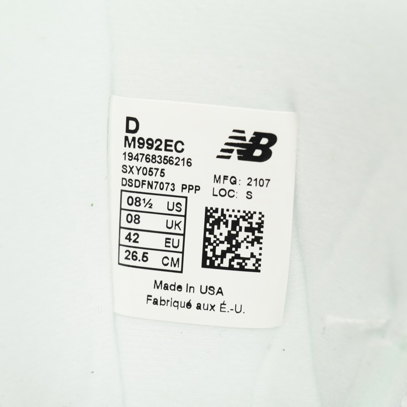 New Balance 992 White Blue Sneakers      M992EC  - DopestKickz