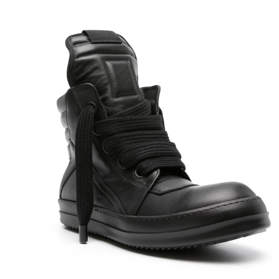 Rick Owens Geobasket High-top Leather Sneakers - DopestKickz