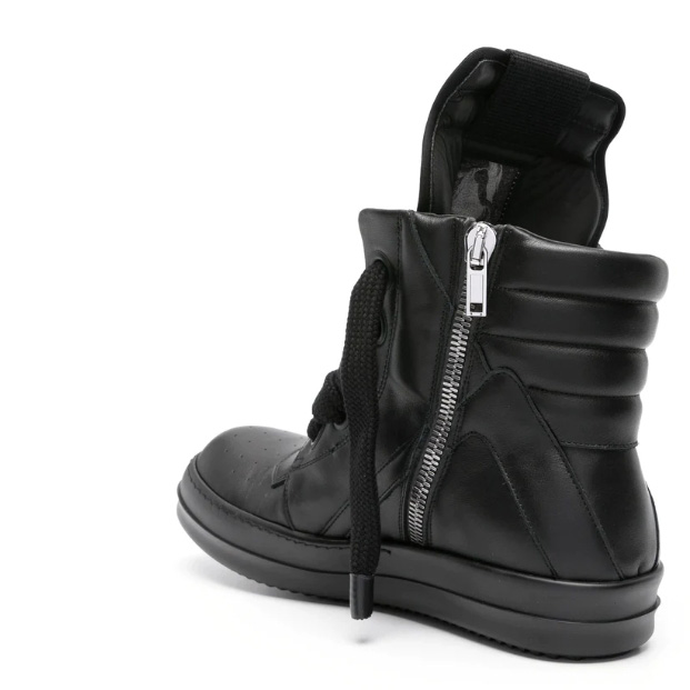 Rick Owens Geobasket High-top Leather Sneakers - DopestKickz