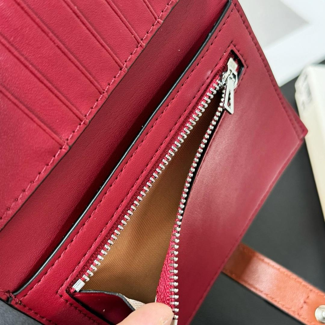 Loewe Medium Vertical Grained-Leather Wallet(14×11cm) - DopestKickz