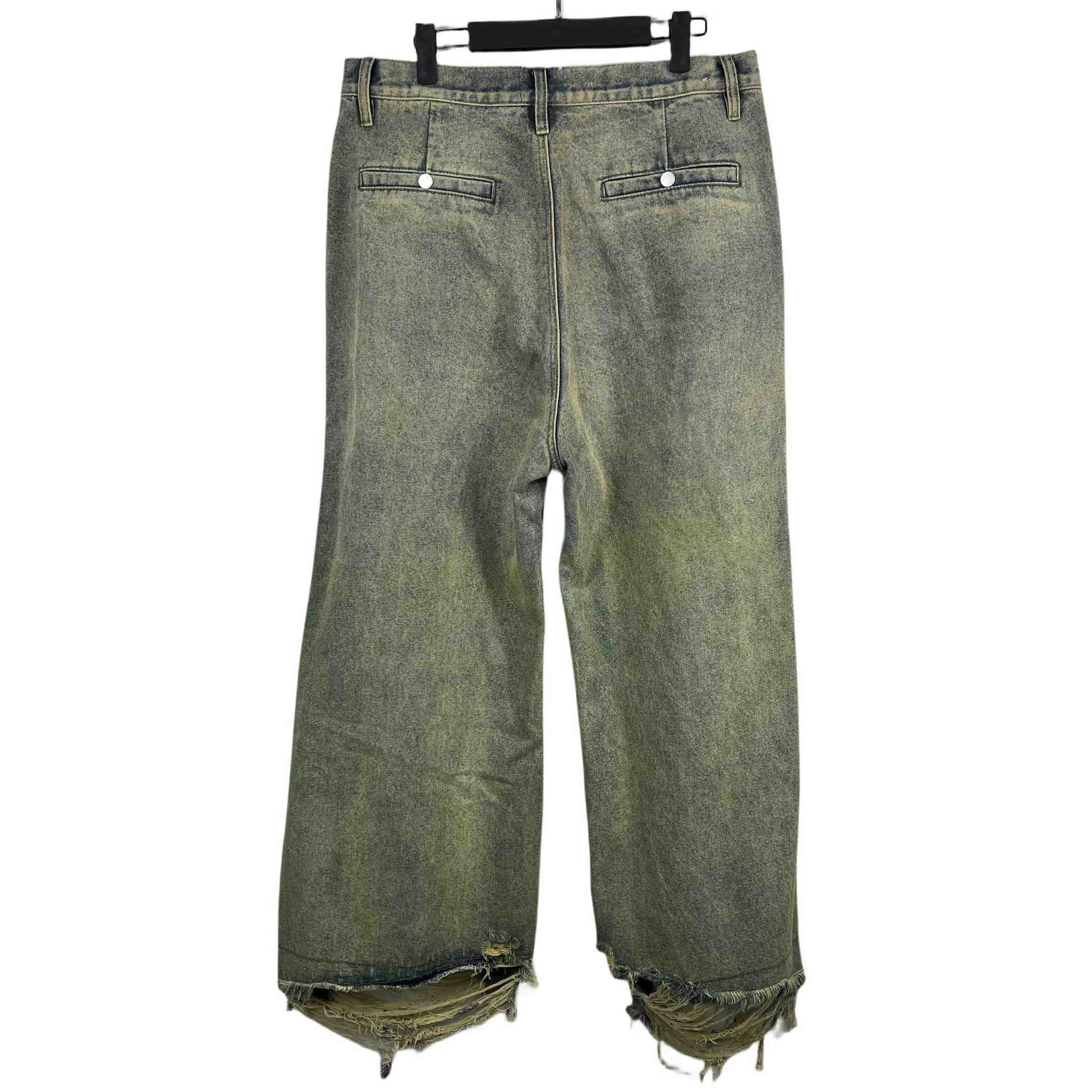 Rick Owens Geth Wide Leg Denim Jeans - DopestKickz