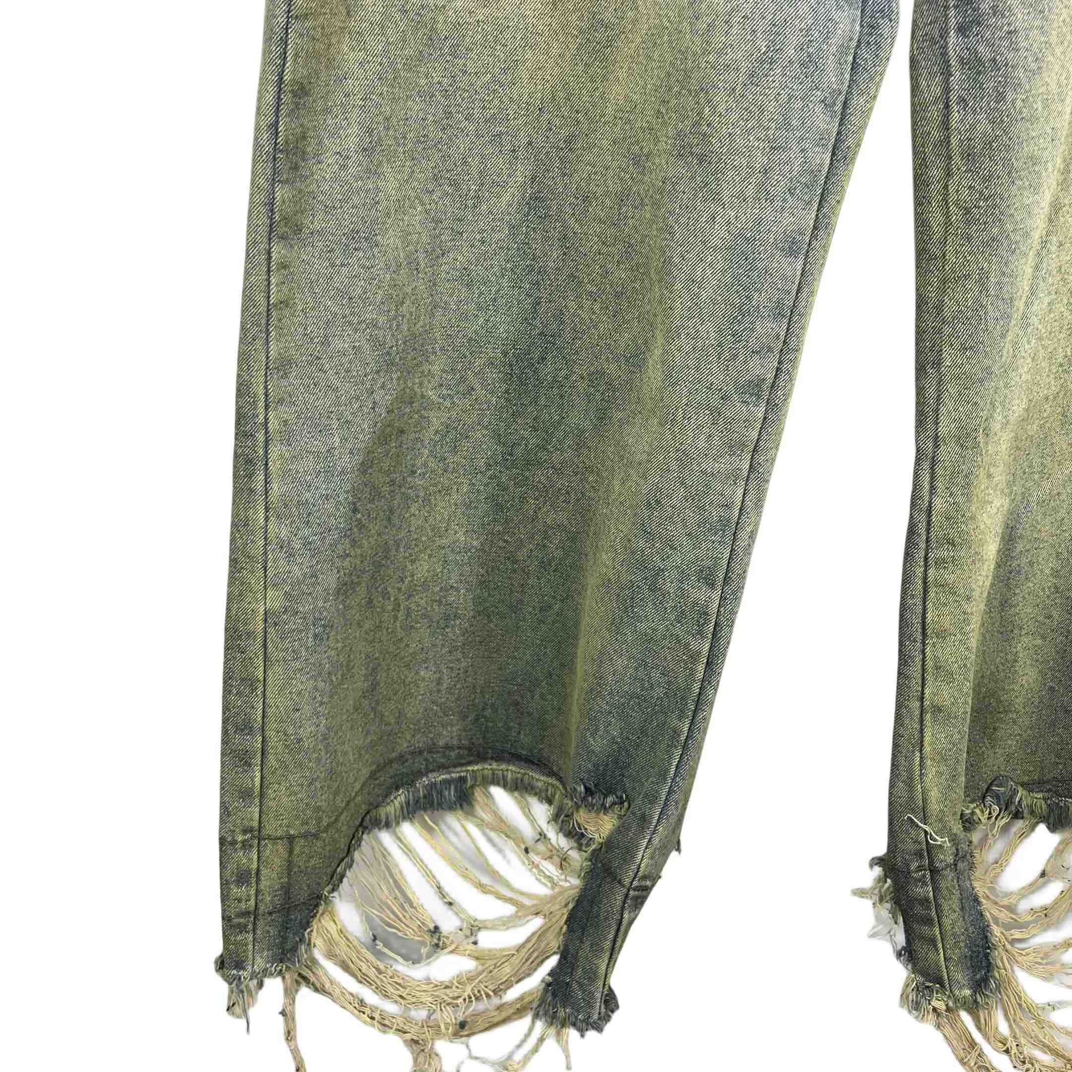 Rick Owens Geth Wide Leg Denim Jeans - DopestKickz