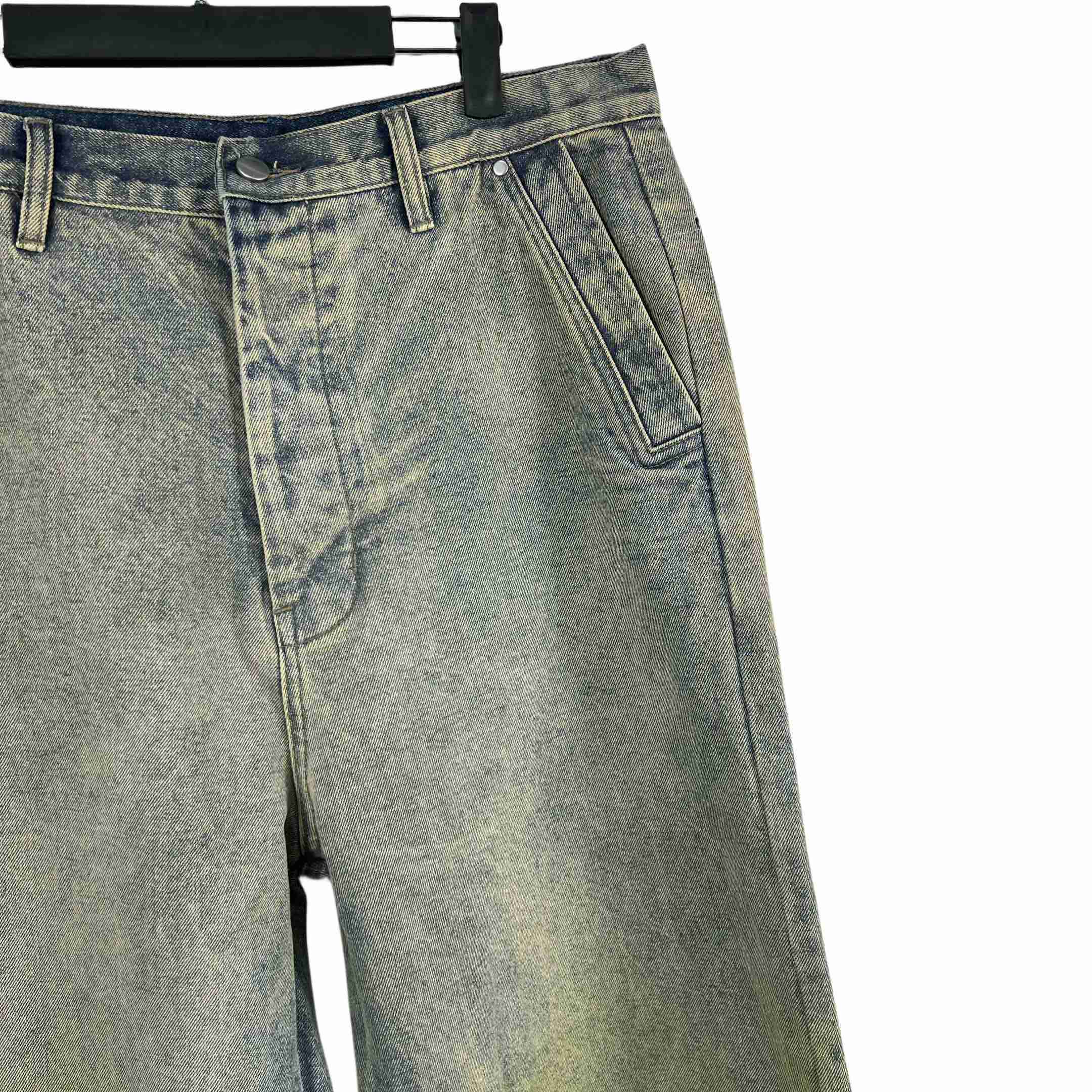 Rick Owens Geth Wide Leg Denim Jeans - DopestKickz
