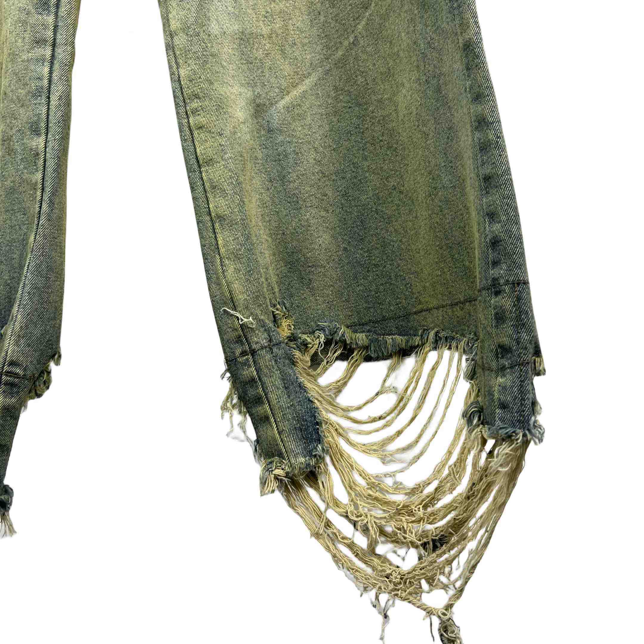 Rick Owens Geth Wide Leg Denim Jeans - DopestKickz