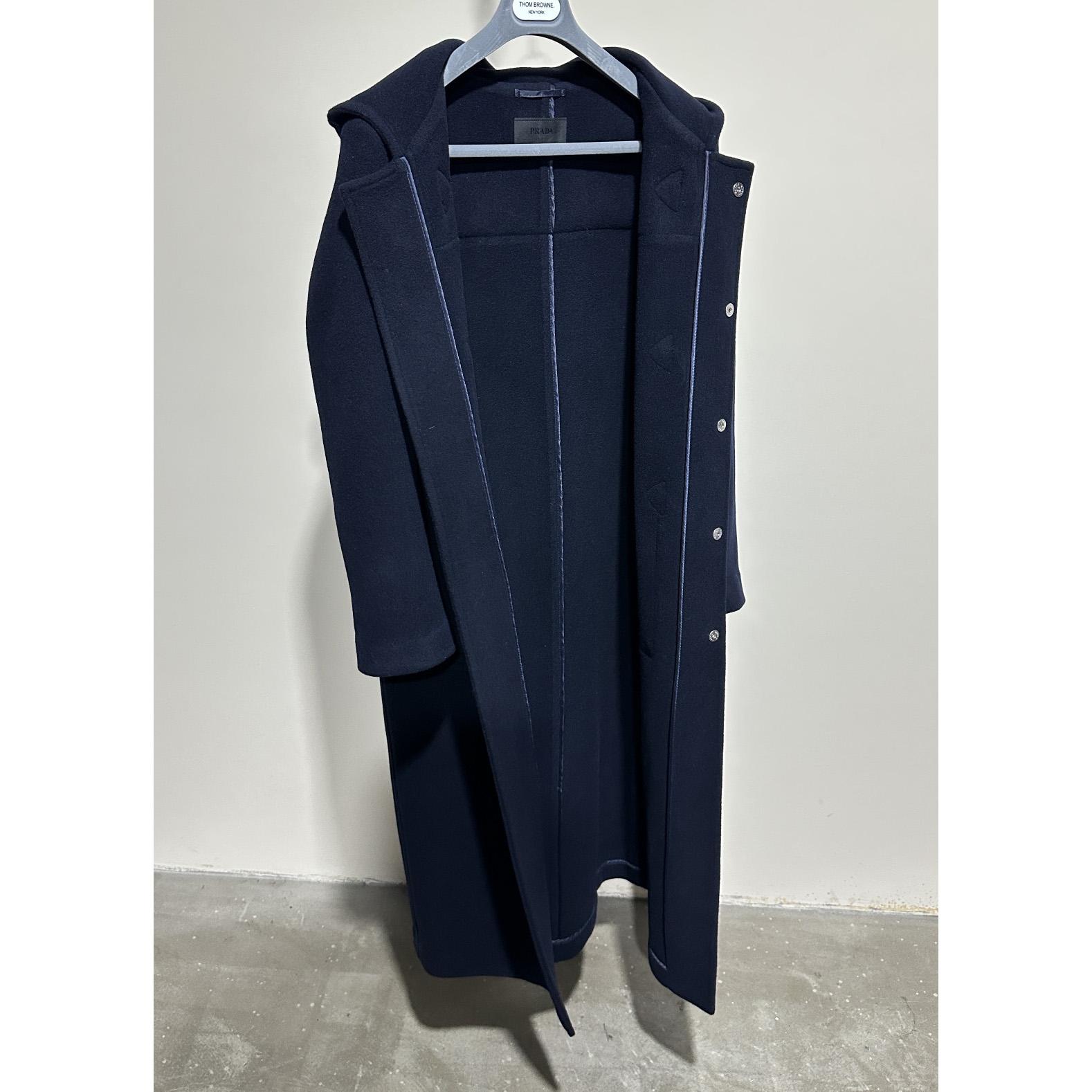 Prada Double-breasted Wool Duffle Coat - DopestKickz