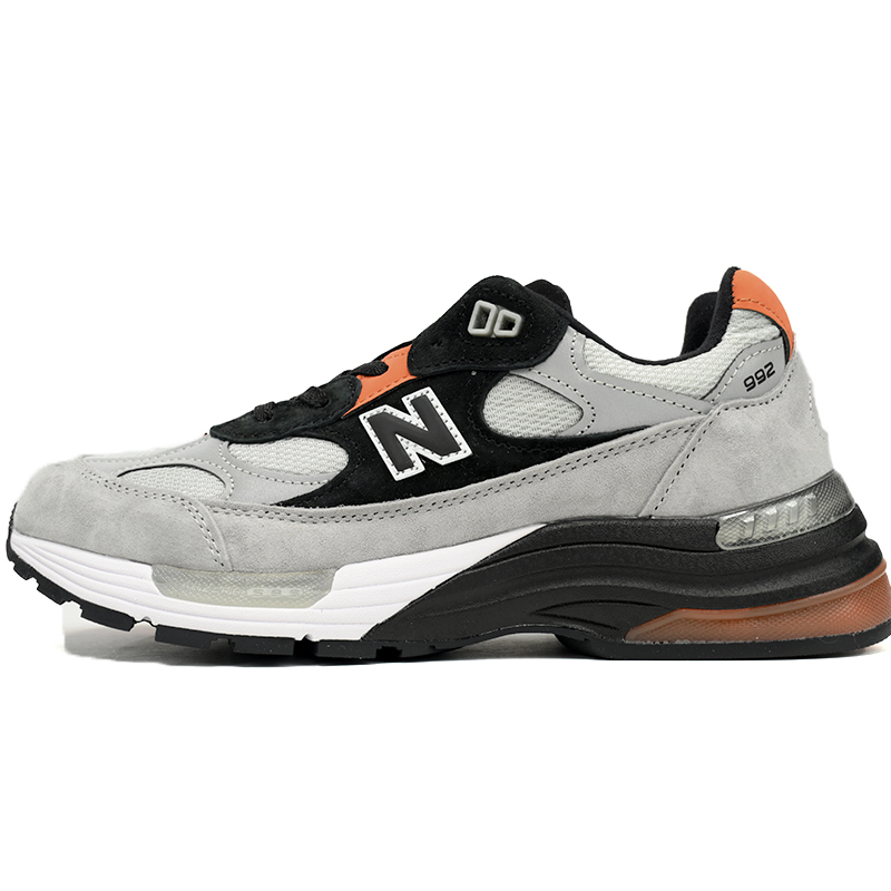 New Balance 992 Gray Orange Sneakers      M992GBO   - DopestKickz